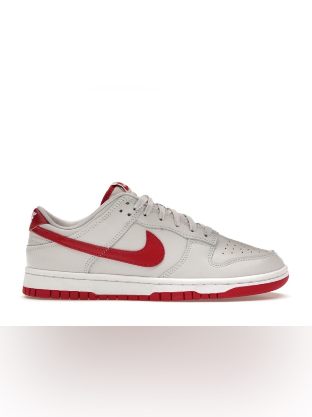 NWOB Nike Dunk Low Vast Grey Varsity Red- men’s 9.5